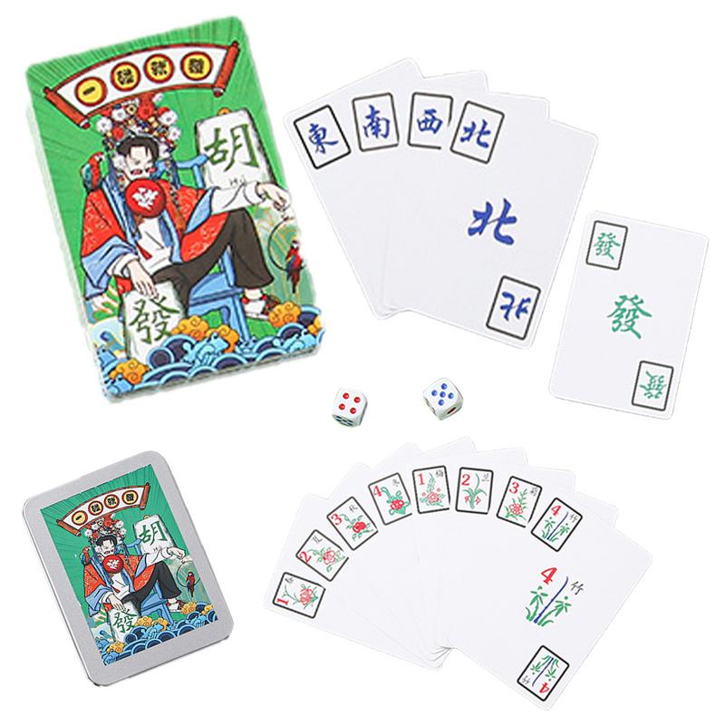 Card Game Deck - Карточки для Маджонга, Семейная Игра, водонепроницаемая