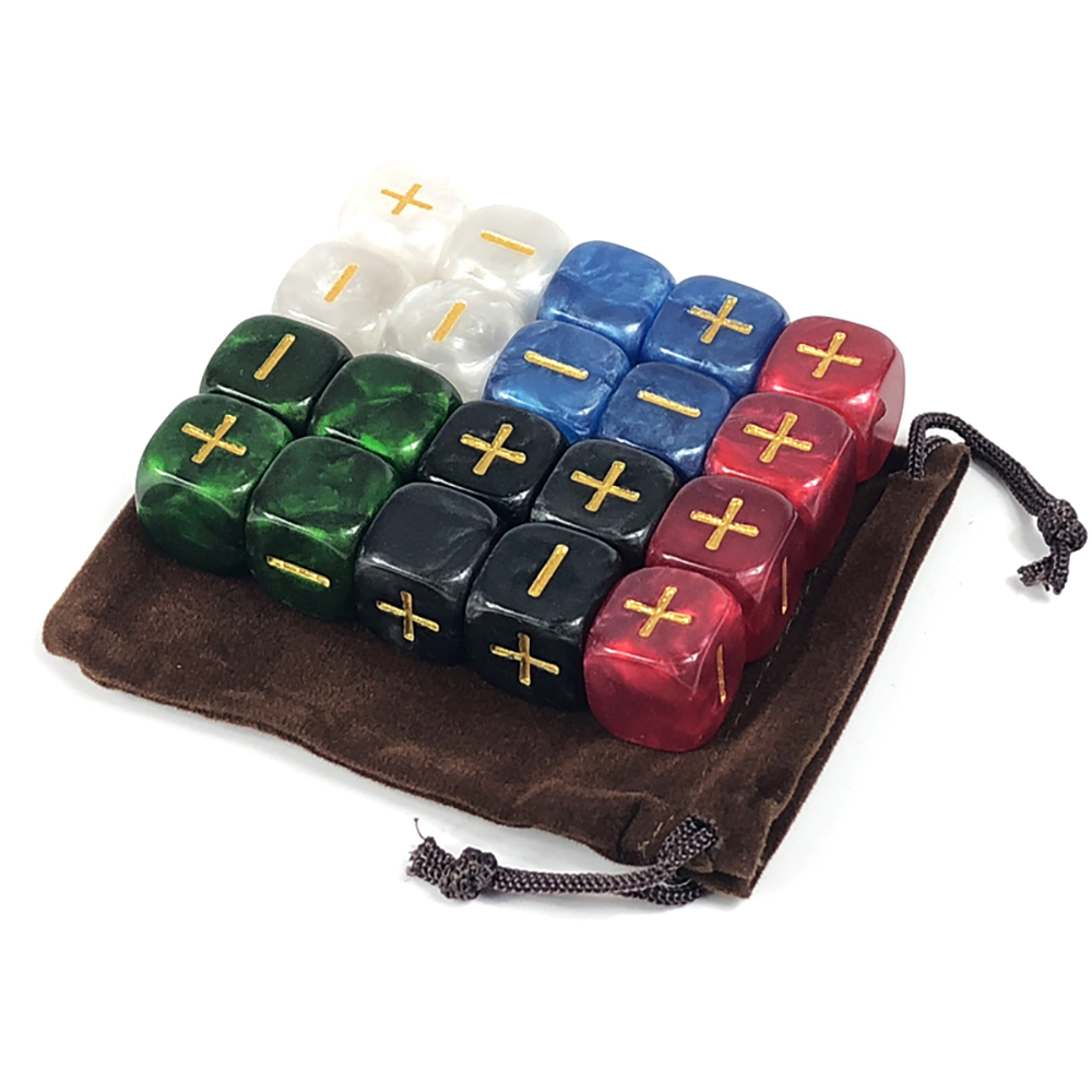 Board Game Arena - Fate Dice с сумкой, 20 шт.,