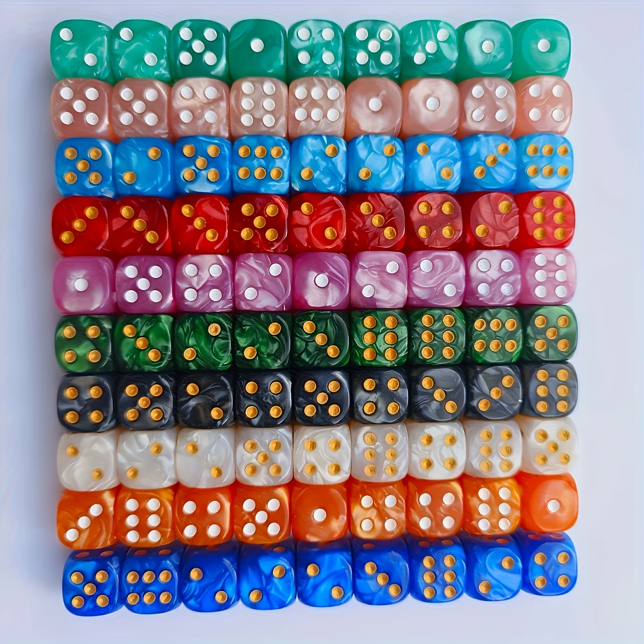 Набор из 10 акриловых игральны – обзор и цена Board Game Arena