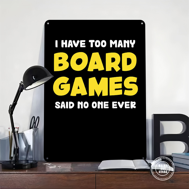 Металлическая табличка с забав – обзор и цена Board Game Quote
