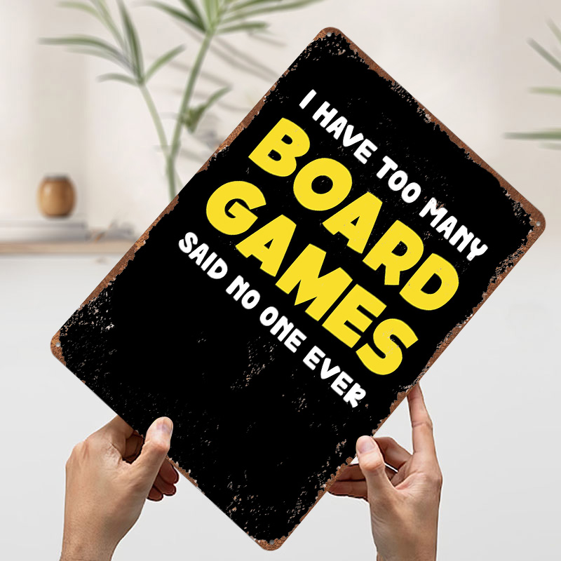 Металлическая табличка с забав – обзор и цена Board Game Quote