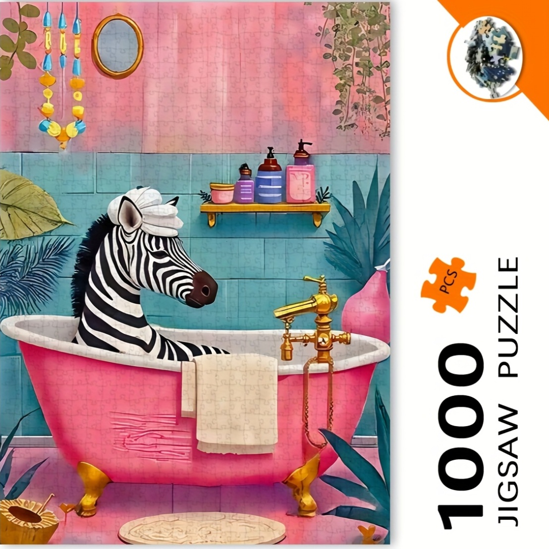 1000 шт. Пазл «Зебра в пузырьк – обзор и цена Jigsaw Puzzle Adult